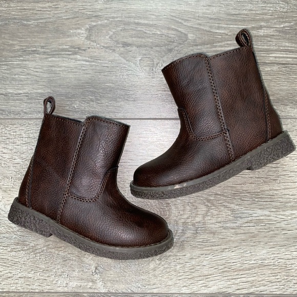 NWOT GAP Chelsea Brown Zip Boots | Cowboy Boots 8T - Picture 2 of 12